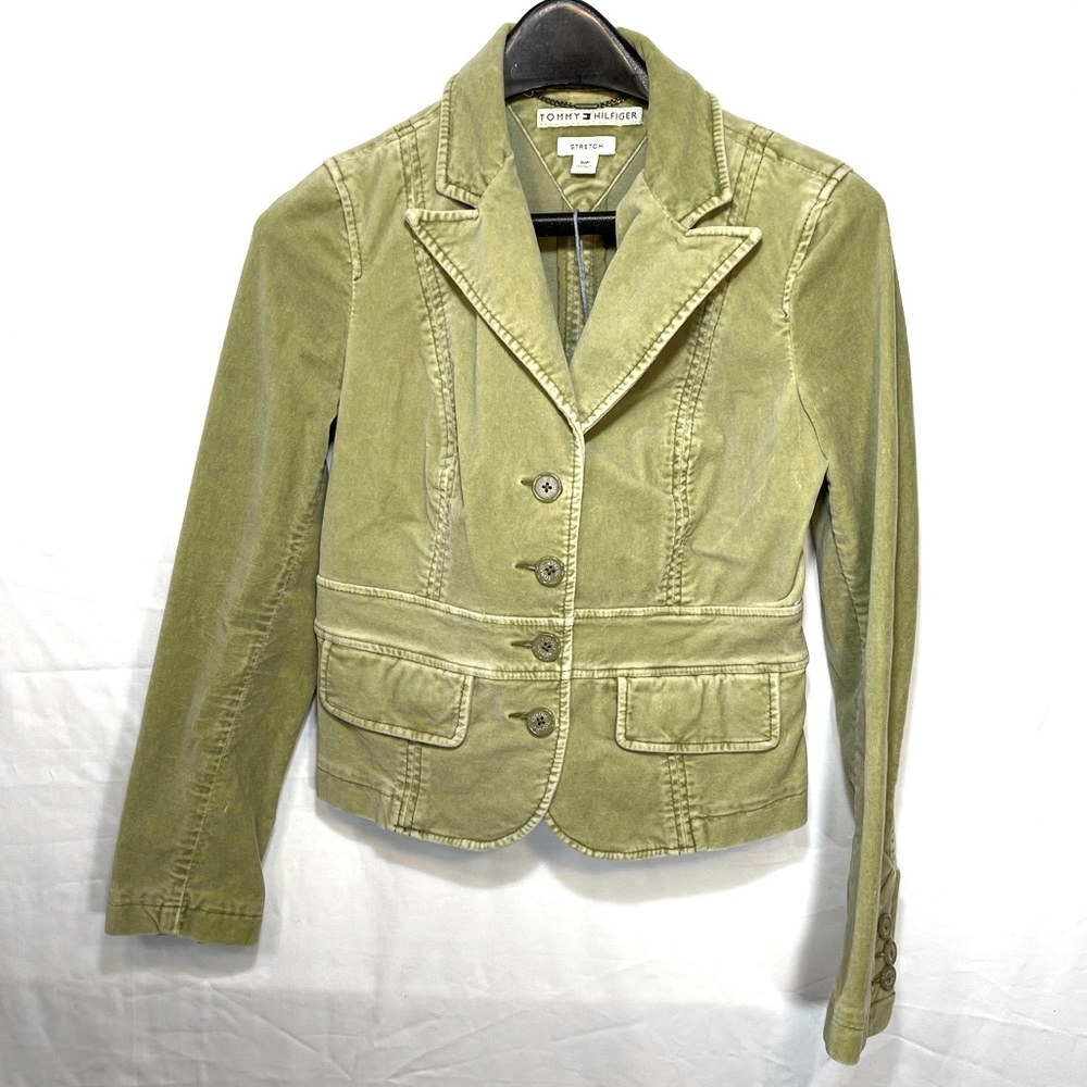 Tommy Hilfiger Green Velvet Blazer